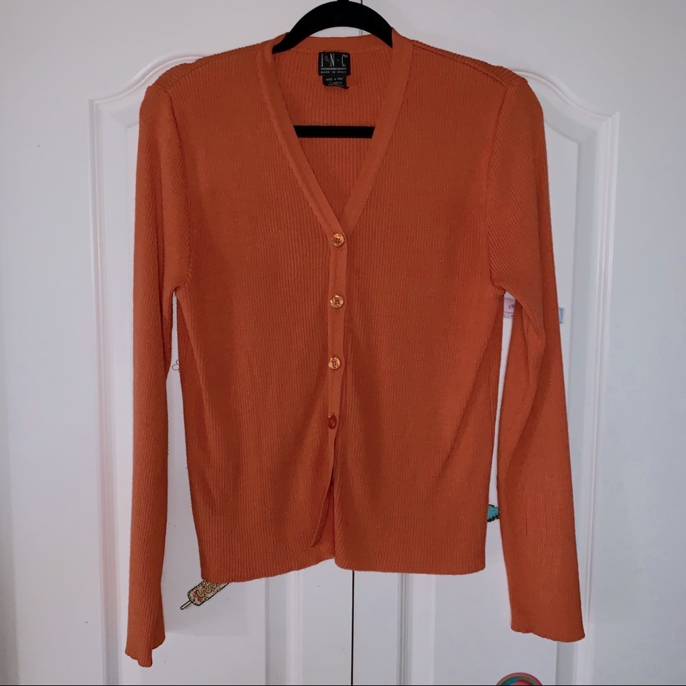 Orange Cardigan 🧶